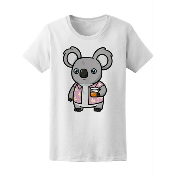 Cartoon Koala Hawaiian T-Shirt T-Shirt Women -Image by Shutterstock, Female x-Large