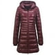 thumbnail image 4 of Chaqueta de plumón con capucha de otoño e invierno para mujer, talla grande, ligera, ajustada, de longitud media, para mujer, 4 of 5