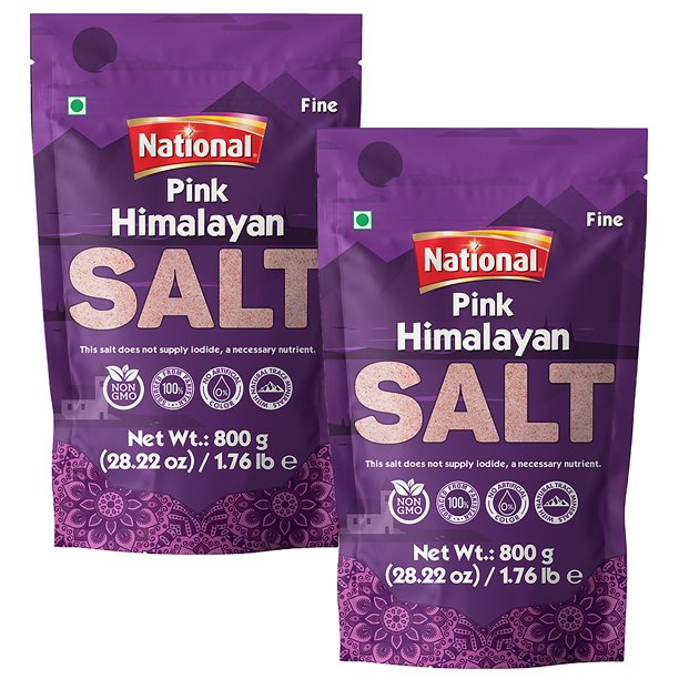 National Foods Pink Himalayan Salt Fine 28.22oz (800g) No