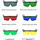 thumbnail image 2 of Gafas de protección UV a prueba de viento y antiimpacto, gafas de protección laboral con espejo extraíble, a prueba de polvo, 2 of 6