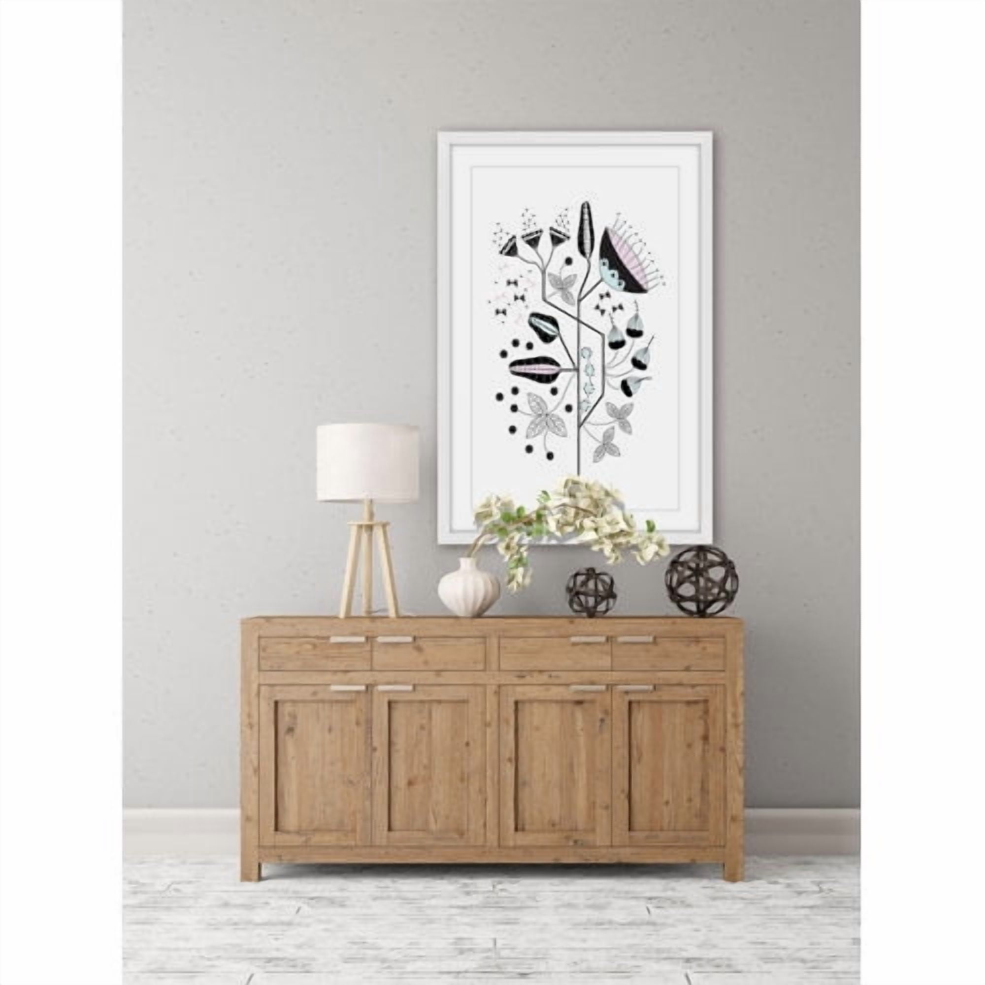 Marmont Hill "Geo Floral" by Katarina Snygg Framed Painting Print