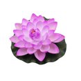 thumbnail image 2 of Flmtop Artificial Lotus Flower Fake Floating Water Lily Garden Pond Fish Tank Decor, 2 of 7