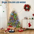 thumbnail image 6 of Eastvita 4.5FT Artificial Christmas Tree, 200 Lights, 8 Modes, 700+ Branch Tips, Foldable Stand, Home Office Holiday Decor, 6 of 8