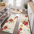 thumbnail image 2 of Pioneer Flower Floral Print Pattern Kitchen Rugs Sets Of 3,Kitchen Runner Rugs Non Skid Washable,Decorative Kitchen Floor Mats for Kitchen,Sink,Laundry,17"x30"+ 17"x47" + 17"x59", 2 of 6