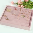 thumbnail image 2 of QualitChoice Jewelry Display Stand Velvet Necklace Bracelet Holder Bracelets Rack Organizer Layout Props Home Shop Showcase Pink Type 1 Pink Type 11, 2 of 6