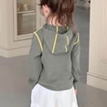 thumbnail image 6 of AINIYS Kids' Hooded Zip-Up Sweatshirt Jacket with Functional Pockets Lightweight Casual Coat for Daily Outdoor Play Wear Gray 2 Years, 6 of 7