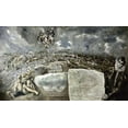 thumbnail image 2 of Greco, El 24x16 Black Ornate Wood Framed with Double Matting Museum Art Print Titled - View and Plan of Toledoca, 2 of 4