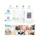 thumbnail image 1 of Wireless Doorbell Remote Button Door Chime Kit UP to1000-Feet Range with52 Chime,4 level adjustable volume,Blue LED indicator-White, 1 of 5