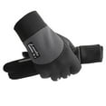 thumbnail image 3 of Hot Sales Winter Gloves for Women GIJNRIUIUA Under $4 New Warm Gloves Men and Women Outdoor Sports Driving Non Slip Padded Fishing Mountaineering Autumn and Winter Gloves Blue Gloves & Mittens, 3 of 5