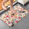 thumbnail image 4 of Dogs with Pioneer Flower Bathroom Rugs Mat,Non Slip Microfiber Bathroom Rug,Rubber Backing,Soft Bathroom Mats for Bathroom Floor,Tub and Shower,20x32in(50x80cm), 4 of 5