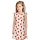 thumbnail image 1 of Fotbe Hand Drawn Strawberry Vestido de Dormir para Niñas de 3 a 10 Años, Mangas Cortas, Estilo Princesa, Pijama Camisón con Mangas Voladas-X-Large, 1 of 6