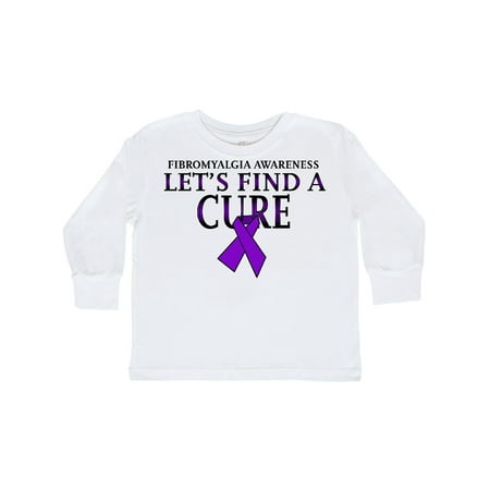 

Inktastic Fibromyalgia Awareness Let s Find a Cure with Purple Ribbon Gift Toddler Boy or Toddler Girl Long Sleeve T-Shirt