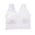 thumbnail image 1 of Sujetador de mujer de encaje Sexy Bralette Girl Elástico con correa de hombro ancha Sujetador Ropa interior de mujer, Blanco Methold AP001220-01B, 1 of 7