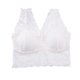thumbnail image 1 of Sujetador de mujer de encaje Sexy Bralette Girl Elástico con correa de hombro ancha Sujetador Ropa interior de mujer, Blanco Scienceny AP001220-01B, 1 of 7