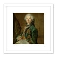 thumbnail image 1 of Tocque Portrait Arnoldus Van Rijneveld Painting 8X8 Inch Square Wooden Framed Wall Art Print Picture with Mount, 1 of 4