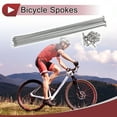 thumbnail image 2 of Unique Bargains 12 Set 14G Bicycle Spokes 14G Bike Wheel Spoke 304 Stainless Steel Silver Tone-269mm, 2 of 7