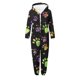 thumbnail image 4 of Mono de niña de manga larga con capucha y manga larga, pijama informal de invierno cálido, ropa de dormir para niña, mono de poliéster, 4 of 5
