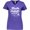 Purple, variant on Inktastic Florida is My Happy Place with Palm Trees Women's V-Neck T-Shirt