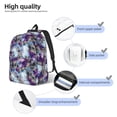 thumbnail image 3 of Fotbe Purple Marble Texture Mochila de Lona con Estampado, Mochila Duradera, Mochila Versátil de Alta Calidad, Mochila Compacta Vintage-Medium, 3 of 5