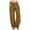 Brown, variant on XIAONU Womens Pants Cotton-Linen Drawstring baggy pleasure Wide-Leg Pants Elastic High Waist Solid Color Long Trousers