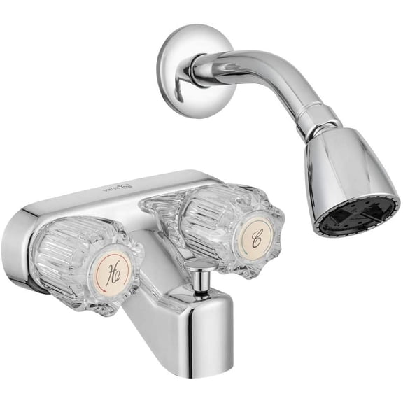 Dura Faucet Economical Shower Faucet & Shower Head - Chrome Polished