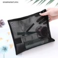 thumbnail image 3 of OO 1PCS New Zipper Make Up Bags Fashion Black Dot Transparent Mesh Cosmetic Bag OO, 3 of 4