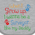 thumbnail image 4 of Inktastic Surveyor Like Daddy Boys or Girls Baby Bib, 4 of 4