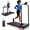 Black(with Vibration Function), variant on Kdymod 3 in 1 Under Desk Treadmill with Incline, Foldable Walking Pad for Home Office, 2.5HP Quiet Motor with Handle Bar, 0.6-5.0 MPH Speed, Remote Control & LED Display