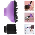 thumbnail image 1 of Raindrops Salon Hair Diffuser Purple Attachment with Heat Resistant Material for Safe Drying, 1 of 6