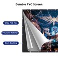 thumbnail image 4 of Instahibit 150" 16:9 Foldable Projector Screen Portable Outdoor Backyard Movie Screen Front Projection Screen PVC 3D 4K HD Indoor Home Theater Camping with Carry Bag, 4 of 10