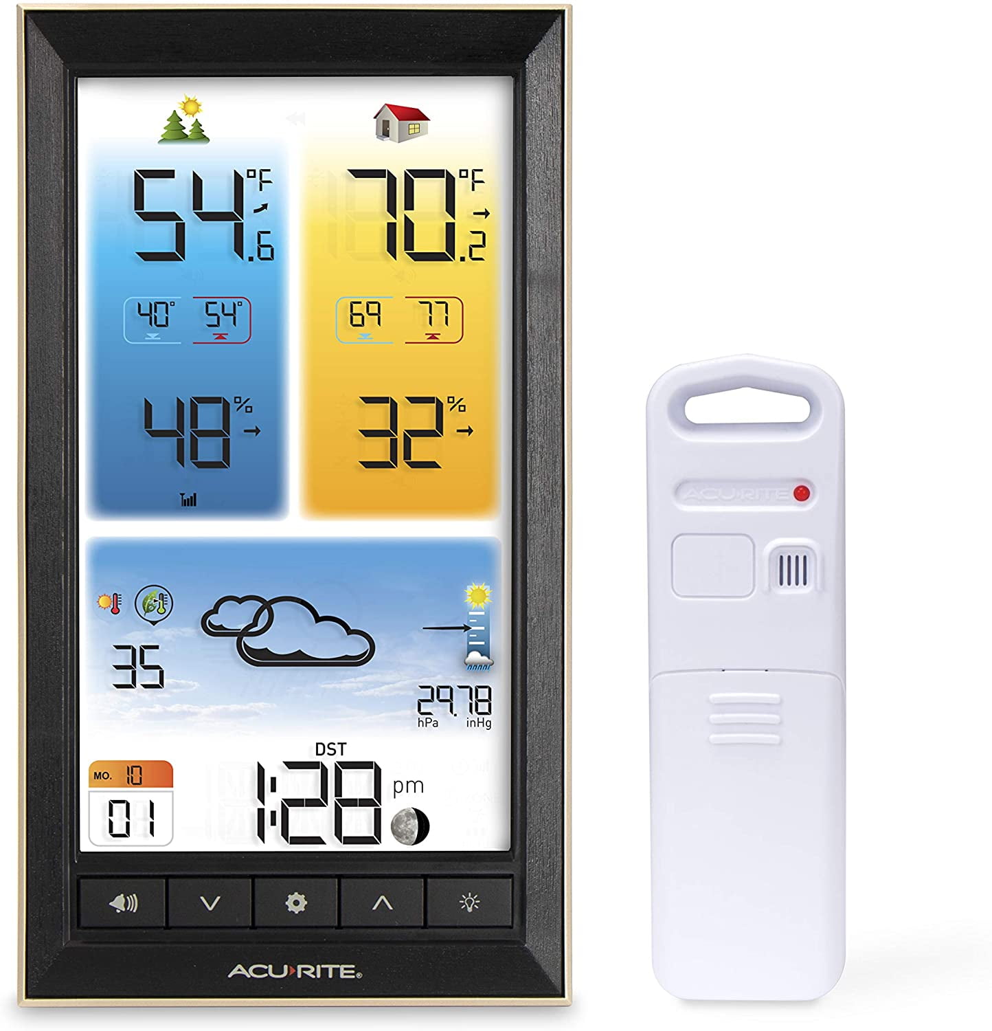 AcuRite 01201M Vertical Wireless Color Weather Station with Indoor