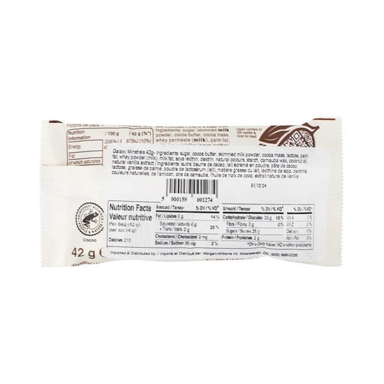 Galaxy Minstrels Creamy Chocolate 42g (Pack of 6)
