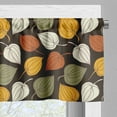 thumbnail image 5 of Ambesonne Autumn Valance & Curtain, Harvest Season Ornaments, 55"x24", Seal Brown Cream and Rust, 5 of 7