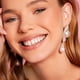 thumbnail image 4 of HomeKingdee Diamond Inlaid Pearl Heart Earrings - Simple Elegant French Style Ear Studs for Women and Girls Daily Wear Party Occasion, 4 of 7