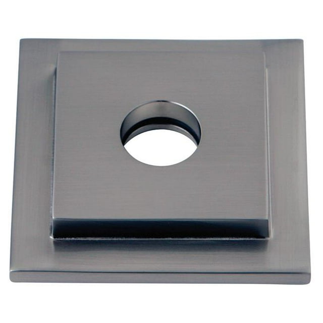 Bride de Douche Carrée en Laiton Moulé Solide & 44; Nickel Satiné