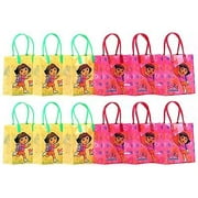 12PCS Dora The Explorer Goodie Party Favor Gift Birthday Loot Bags Licensed NEW