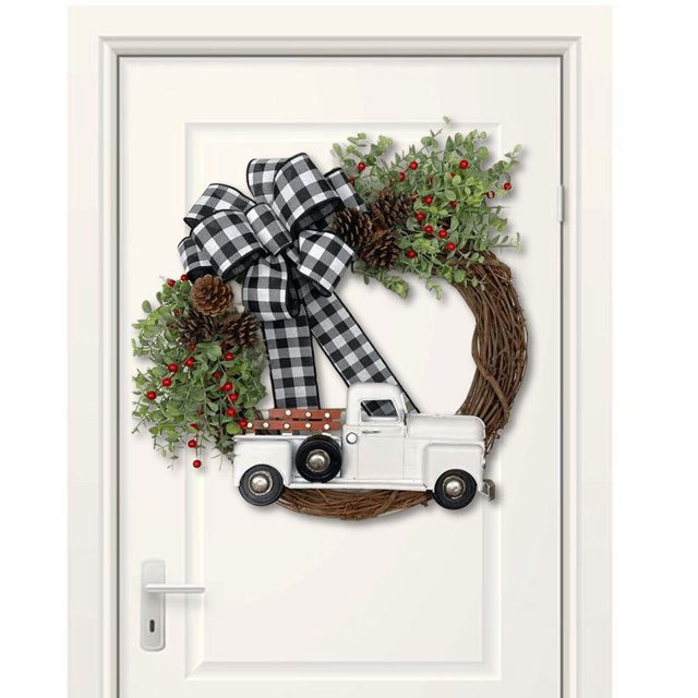 Guirnaldas Navideñas para Puertas 15 Guirnaldas Colgantes Plástico para Camión para Fiesta en Casa