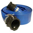 thumbnail image 1 of Apache 98138066 50 Foot Standard Duty PVC Flat Discharge Hose with Poly Cam Lock, 1 of 2