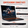 thumbnail image 3 of Acer Nitro V 16" WUXGA 180Hz Gaming Laptop, NVIDIA RTX 5060 (AI-Optimized), Ryzen AI 7 350, 16GB DDR5 RAM, 1TB PCIe Gen4 SSD, Wi-Fi 6, Win 11 Home, 3 of 8