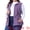 Purple, variant on DARING DIVA Women's Plus Cargo Drawstring Waist Sleeveless Jacket 4X Pink