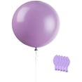 thumbnail image 1 of Globo morado pastel de 36 pulgadas, globo grande de látex macarrón y suministros de fiesta con globos para decoración de cumpleaños, ceremonia de fiesta, boda (5 piezas), 1 of 5