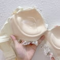 thumbnail image 3 of Sin Alambre Sujetador floral Látex Mujer Pequeño Pecho Recogido Ropa Interior, 3 of 4