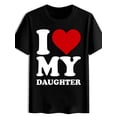 thumbnail image 1 of T-shirt Homme Décontracté Col Rond avec Imprimé en Forme de Cœur, 1 of 5