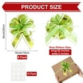 thumbnail image 3 of Uxcell 8 pack Large Bows for Gift Wrapping, Reusable Ribbon Bow Light Green, 3 of 6