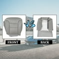 thumbnail image 2 of Kojem Driver Side Bottom Seat Cover for 1995 1996 1997 1998 1999 Chevrolet Silverado Suburban Tahoe Gray Front Left, 2 of 13