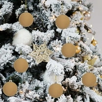 Soft Velvet Christmas Balls, Set of 6 Flocked Ornaments with String Hanger for Xmas Tree DIY Holiday Decorations(K)