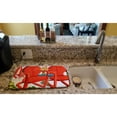thumbnail image 2 of Red Chairs Patio View Dish Drying Mat, 2 of 4