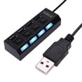 thumbnail image 1 of Mini Interruptor Independiente Concentrador USB HUB 2.0 4 Puertos Con Indicadora (negro), 1 of 9