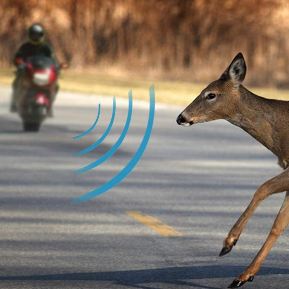 Deer Whistles for Car 4 Pack Warning Devices Removable for Vehicles Motorcycles Include Ultrasonic Wind Whistle Car Safety Accessories Gift