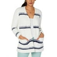 thumbnail image 4 of Style & Co Striped Open-Front Cardigan (Winter White Combo, XL), 4 of 5